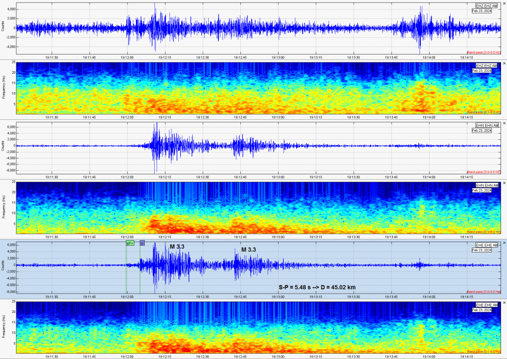 The two Langhirano Earthquakes